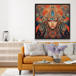 Framed 48 x 48 - Ancient goddess