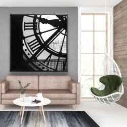 Framed 48 x 48 - Clock at the orsay museum