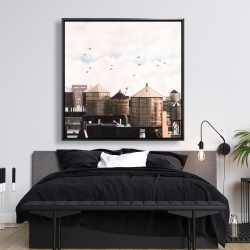 Framed 48 x 48 - Water towers