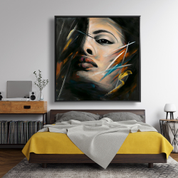 Framed 48 x 48 - Abstract woman portrait