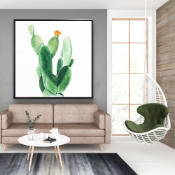 Encadré 48 x 48 - Cactus en fleuraison
