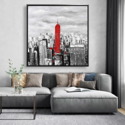 Framed 48 x 48 - Empire state building of new york