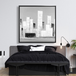 Encadré 48 x 48 - Bâtiments noirs et blancs abstraits