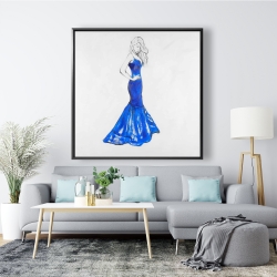 Encadré 48 x 48 - Dame en robe