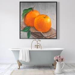 Framed 48 x 48 - Two oranges