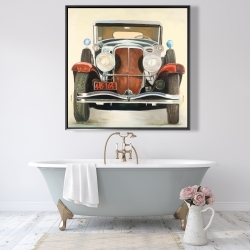 Framed 48 x 48 - Vintage luxury car