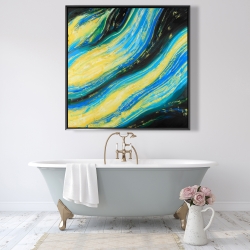 Framed 48 x 48 - Liquid magic wave