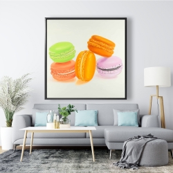 Framed 48 x 48 - Small bites of macaroons