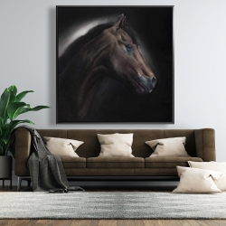 Encadré 48 x 48 - Cheval solitude