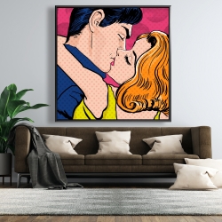 Encadré 48 x 48 - Couple de style pop art