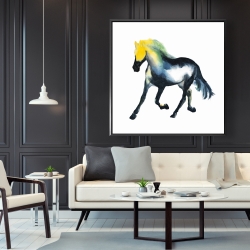 Framed 48 x 48 - Galloping horse