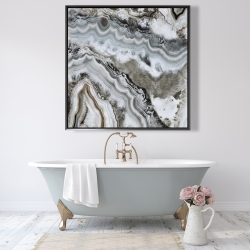 Framed 48 x 48 - Abstract geode