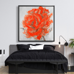 Encadré 48 x 48 - Rose abstraite
