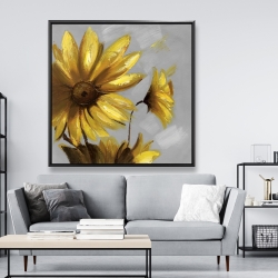 Framed 48 x 48 - Mountain arnica flowers