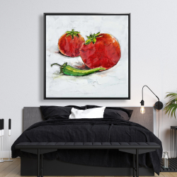 Framed 48 x 48 - Tomatoes with jalapeño