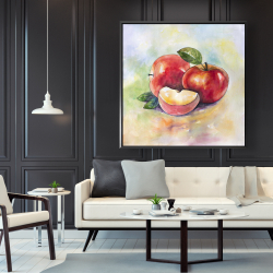 Framed 48 x 48 - Succulent apples