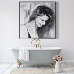 Encadré 48 x 48 - Portrait de femme souriante