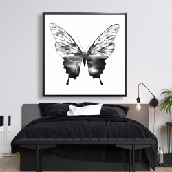 Encadré 48 x 48 - Esquisse de papillon noir