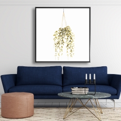 Framed 48 x 48 - Hanging plant