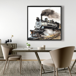 Encadré 48 x 48 - Train vapeur vintage