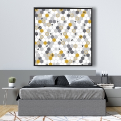 Framed 48 x 48 - Beehive pattern