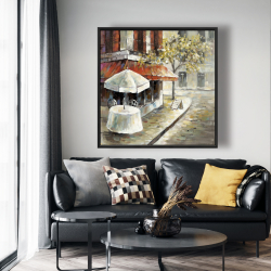 Encadré 48 x 48 - Rue déserte et ensoleillée