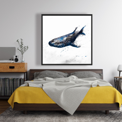 Encadré 48 x 48 - Requin baleine abstrait