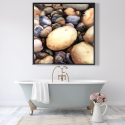 Encadré 48 x 48 - Cailloux de plage