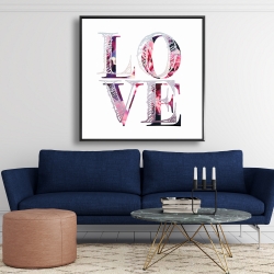 Framed 48 x 48 - Love bloom
