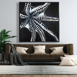 Framed 48 x 48 - Large octopus tentacle