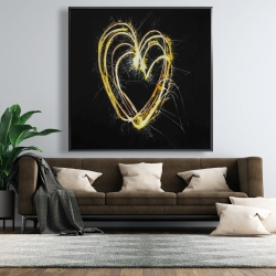 Encadré 48 x 48 - Feux d'artifices en coeur