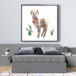 Framed 48 x 48 - Lama parade