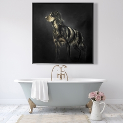 Framed 48 x 48 - Picard spaniel