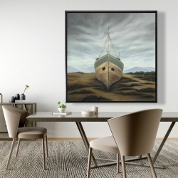 Framed 48 x 48 - Boat
