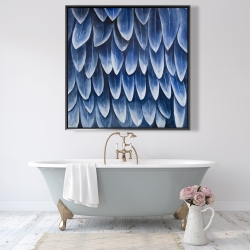 Encadré 48 x 48 - Plumage bleu