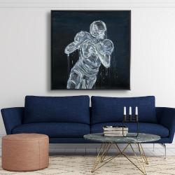Framed 48 x 48 - Football player