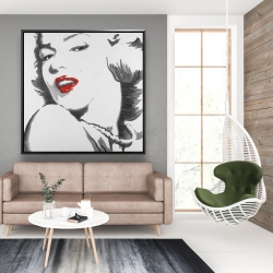 Framed 48 x 48 - Marilyn monroe outline style