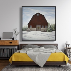 Encadré 48 x 48 - C'est l'hiver à la ferme