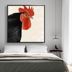 Encadré 48 x 48 - Poule noire