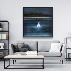 Encadré 48 x 48 - Magnifique cygne