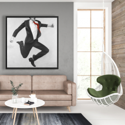 Framed 48 x 48 - Happy classic man