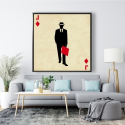 Framed 48 x 48 - Jack of diamonds