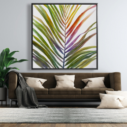 Encadré 48 x 48 - Feuille de palmier tropical