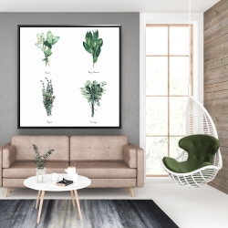 Framed 48 x 48 - Fine herbs