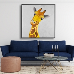 Encadré 48 x 48 - Girafe curieuse