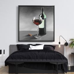 Encadré 48 x 48 - Bouteille de bourgogne