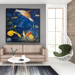 Framed 48 x 48 - Colorful fish under the sea