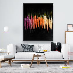 Framed 48 x 60 - Colorful carrots