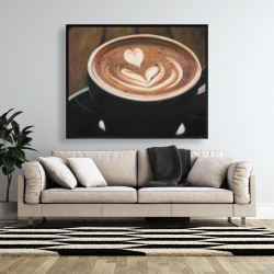 Framed 48 x 60 - Artistic cappuccino