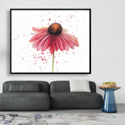 Framed 48 x 60 - Pink daisy